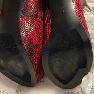Guess Red Snake shoes